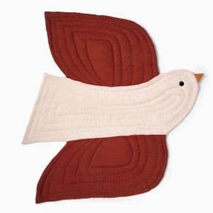 West Elm Gauze Bird Play Mat and Knit Bunny